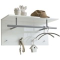 Bengaleiro de Parede 72x29,3x34,5 cm Branco Fmd