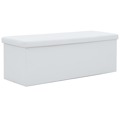  Banco de Arrumação Dobrável  110x38x38 cm Branco