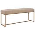  Banco 120 cm Veludo Bege