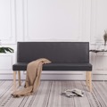 Banco 140 cm Couro Artificial Cinzento