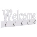 Cabide de Parede Welcome 74x29,5 cm Branco