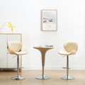 Cadeira de Bar Couro Artificial Creme