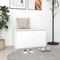 Banco de Corredor 80x40x45 cm Contraplacado Branco