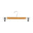 Cabides 5five Madeira Calças Natural Metal 3 Unidades (33,5 X 12 cm)