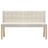 Banco 140 cm tecido cor creme
