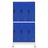 Cacifo Aço 90x45x180 cm Cinzento e Azul