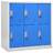 Cacifos 2 pcs 90x45x92,5 cm Aço Cinzento-claro e Azul