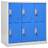 Cacifos 5 pcs 90x45x92,5 cm Aço Cinzento-claro e Azul