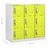 Cacifos 2 pcs 90x45x92,5 cm Aço Cinzento-claro e Verde