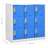 Cacifos 5 pcs 90x45x92,5 cm Aço Cinzento-claro e Azul