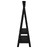 Suporte para Roupas 100x45,5x150 cm Madeira Pinho Maciça Preto