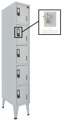 Cacifo Metálico Simples 5 Cacifos 1900x300x500 mm Cadeado Metálico